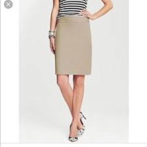 Banana Republic Khaki Pencil Skirt